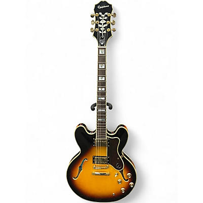 Used Epiphone Sheraton II PRO Vintage Sunburst Hollow Body Electric Guitar