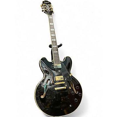 Used Epiphone Sheraton II Plus Ebony Hollow Body Electric Guitar