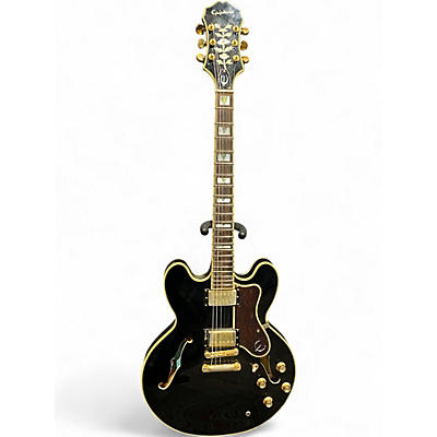 Used Epiphone Sheraton II Pro Black Hollow Body Electric Guitar