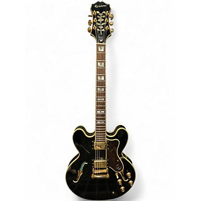 Used Epiphone Sheraton II Pro Black Hollow Body Electric Guitar
