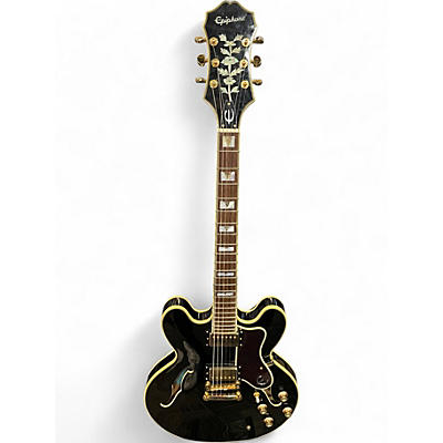 Used Epiphone Sheraton II Pro Black Hollow Body Electric Guitar