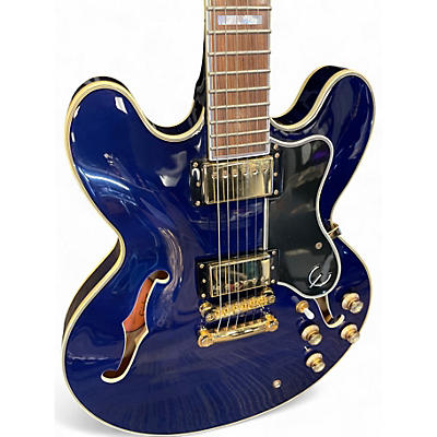 Used Epiphone Sheraton II Pro Blue Hollow Body Electric Guitar