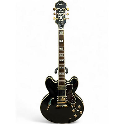 Used Epiphone Sheraton II Pro Ebony Hollow Body Electric Guitar