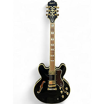 Used Epiphone Sheraton II Pro Ebony Hollow Body Electric Guitar