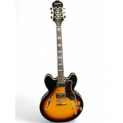 Used Epiphone Sheraton II Pro Sunburst Hollow Body Electric Guitar