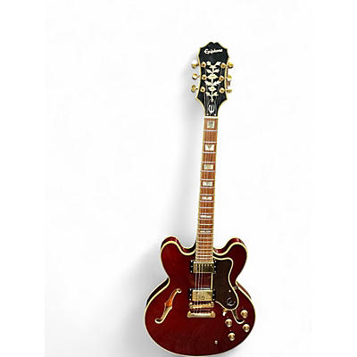 Used Epiphone Sheraton II Pro WR Wine Red Hollow Body Electric Guitar