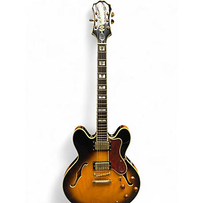 Used Epiphone Sheraton II Tobacco Burst Hollow Body Electric Guitar
