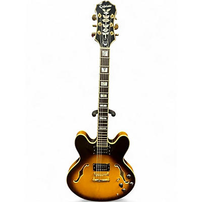 Used Epiphone Sheraton II Tobacco Burst Hollow Body Electric Guitar