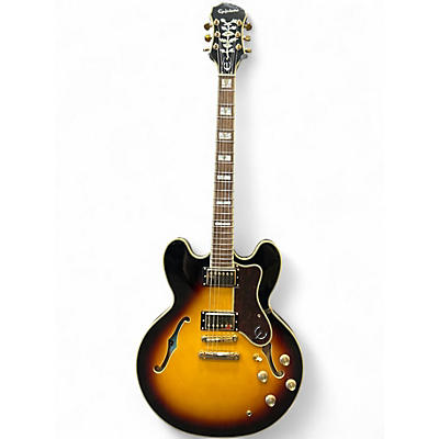 Used Epiphone Sheraton II Tobacco Sunburst Hollow Body Electric Guitar