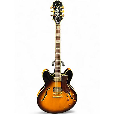 Used Epiphone Sheraton II Vintage Sunburst Hollow Body Electric Guitar
