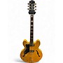 Used Epiphone Sheraton Left Handed Natural Hollow Body Electric Guitar Natural