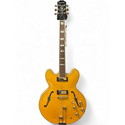Used Epiphone Sheraton Natural Hollow Body Electric Guitar