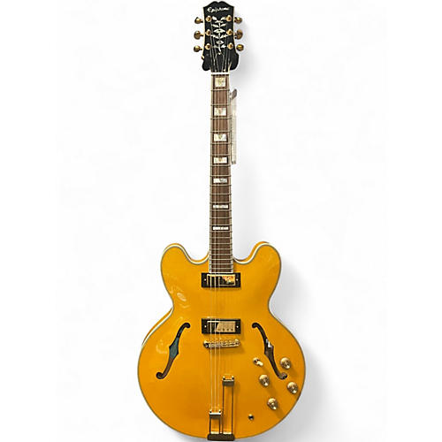 Used Epiphone Sheraton Natural Hollow Body Electric Guitar Natural