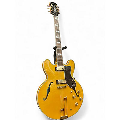 Used Epiphone Sheraton Natural Hollow Body Electric Guitar