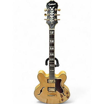 Used Epiphone Sheraton Natural Hollow Body Electric Guitar