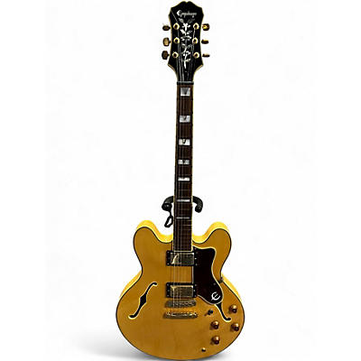 Used Epiphone Sheraton Natural Hollow Body Electric Guitar