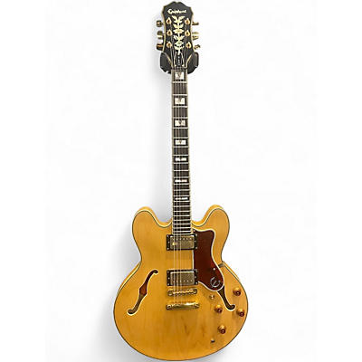 Used Epiphone Sheraton Natural Hollow Body Electric Guitar