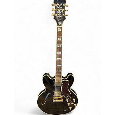 Used Epiphone Sheraton Pro II Black Hollow Body Electric Guitar