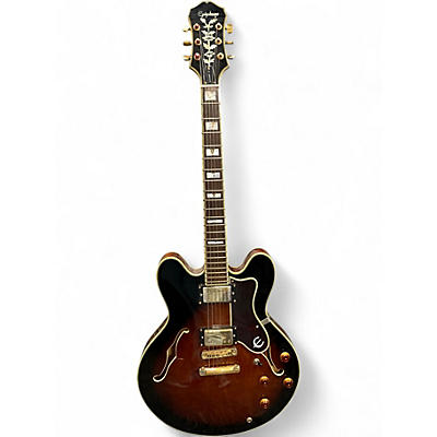 Used Epiphone Sheraton Vintage Sunburst Hollow Body Electric Guitar