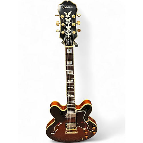 Used Epiphone Sheraton Vintage Sunburst Hollow Body Electric Guitar Vintage Sunburst