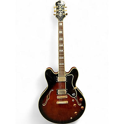 Used Epiphone Sheraton Vintage Sunburst Hollow Body Electric Guitar
