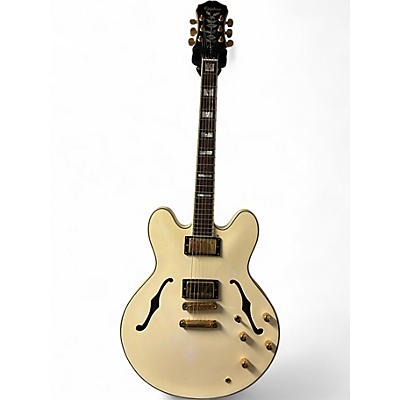 Used Epiphone Sheraton White Hollow Body Electric Guitar