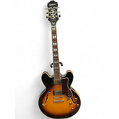 Used Epiphone Sheraton ii VS Tobacco Sunburst Hollow Body Electric Guitar