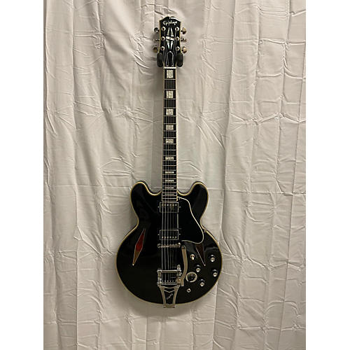 Epiphone Used Epiphone Shinichi Ubukata ES 335 Black Hollow Body Electric Guitar Black