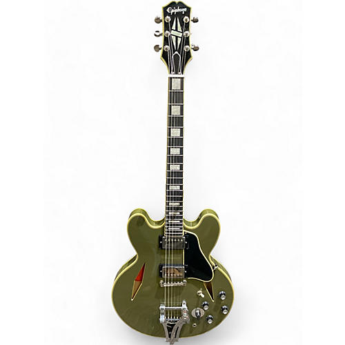 Used Epiphone Shinichi Ubukata ES-335 Olive Hollow Body Electric Guitar Olive