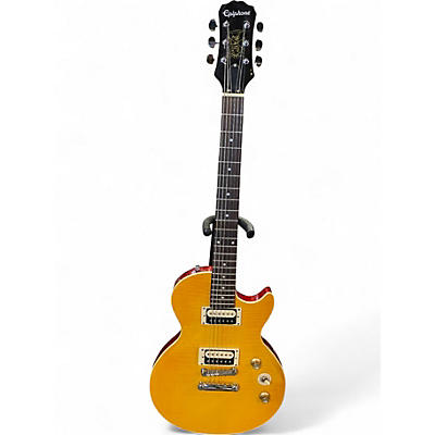 Used Epiphone Slash Appetite For Destruction Black and Yellow Solid Body Electric Guitar