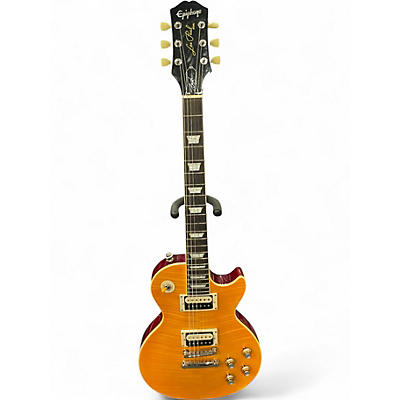 Used Epiphone Slash Signature Les Paul Classic Trans Orange Solid Body Electric Guitar