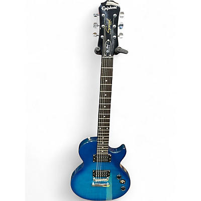 Used Epiphone Special II Trans Blue Solid Body Electric Guitar