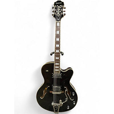 Used Epiphone Swingster TRANSPARENT BLACK Hollow Body Electric Guitar