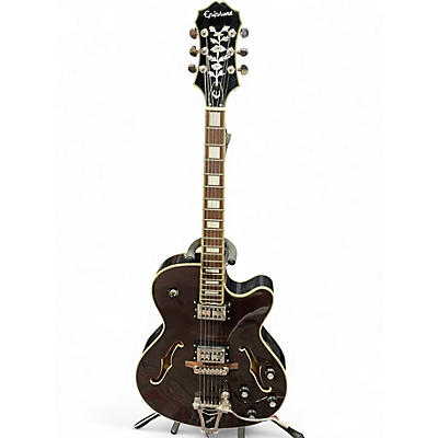 Used Epiphone Swingster Trans Black Hollow Body Electric Guitar