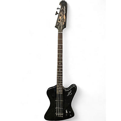 Used Epiphone T-Bird Pro Black Electric Bass Guitar