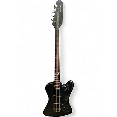 Used Epiphone TBIRD PRO BASS BLACK Electric Bass Guitar