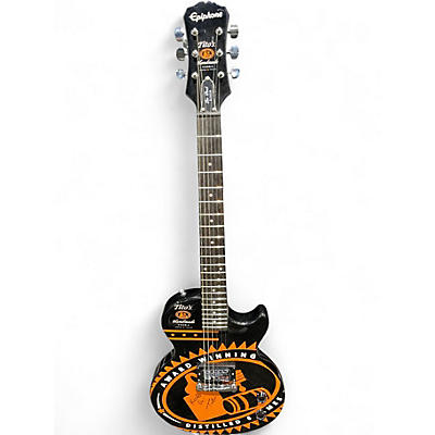 Used Epiphone TITO'S VODKA LES PAUL JUNIOR Black Solid Body Electric Guitar