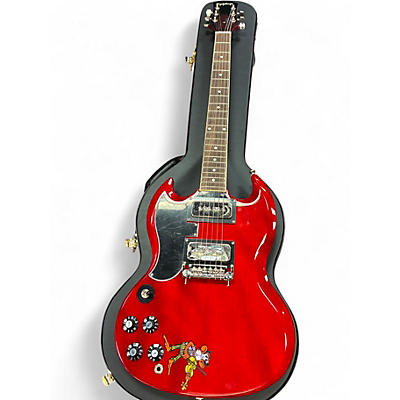 Used Epiphone TONY IOMMI SG LEFT HANDED RED Solid Body Electric Guitar