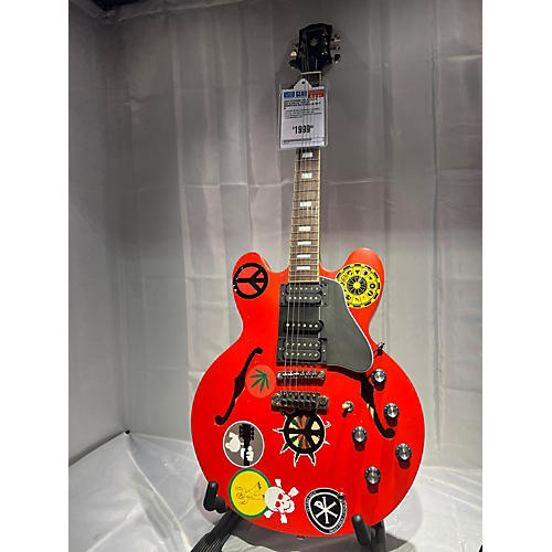 Epiphone Used Epiphone TPP ALVIN LEE Red Alvin Lee Tribute Woodstock Relic Hollow Body Electric Guitar Red Alvin Lee Tribute Woodstock Relic