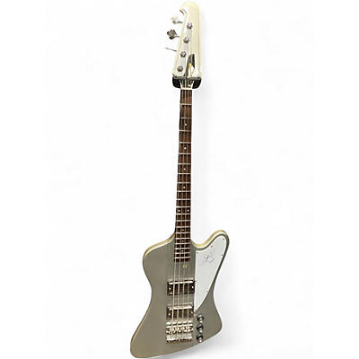 Used Epiphone Thunderbird 64 reissue Chrome Silver Electric Bass Guitar