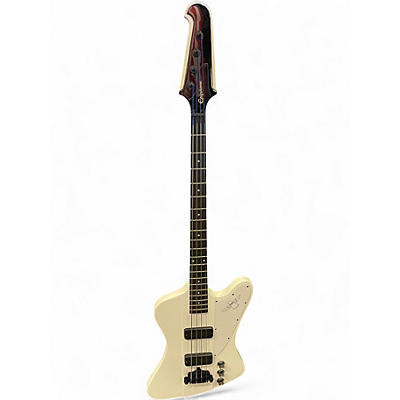 Used Epiphone Thunderbird Pro IV White Electric Bass Guitar
