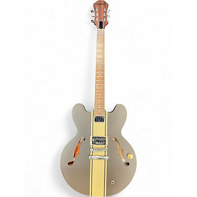 Used Epiphone Tom DeLonge Brown Stripe Royal Olive Hollow Body Electric Guitar