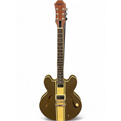 Epiphone Used Epiphone Tom Delonge BR Brown with Cream Stripe Hollow Body Electric Guitar