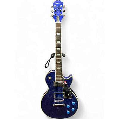 Epiphone Used Epiphone Tommy Thayer Les Paul Standard Blue Sparkle Solid Body Electric Guitar