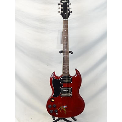 Epiphone Used Epiphone Tony Iommi SG Custom Wine Red Solid Body Electric Guitar