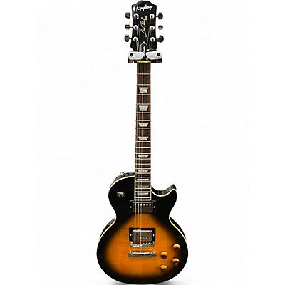 Used Epiphone Tribute Les Paul Standard 2 Tone Sunburst Solid Body Electric Guitar