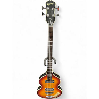 Used Epiphone VIOLA 3 Color Sunburst Electric Bass Guitar