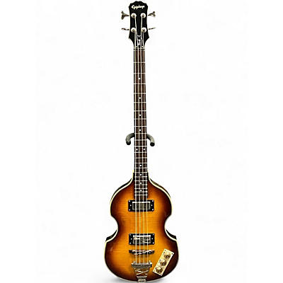 Used Epiphone Viola 2 Tone Sunburst Electric Bass Guitar