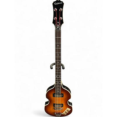 Used Epiphone Viola Sunburst Electric Bass Guitar