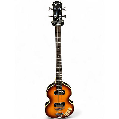 Used Epiphone Viola Sunburst Electric Bass Guitar
